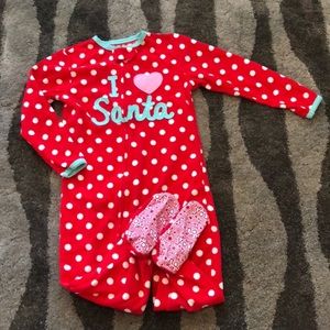 I Love Santa Footie PJ for jac_mck